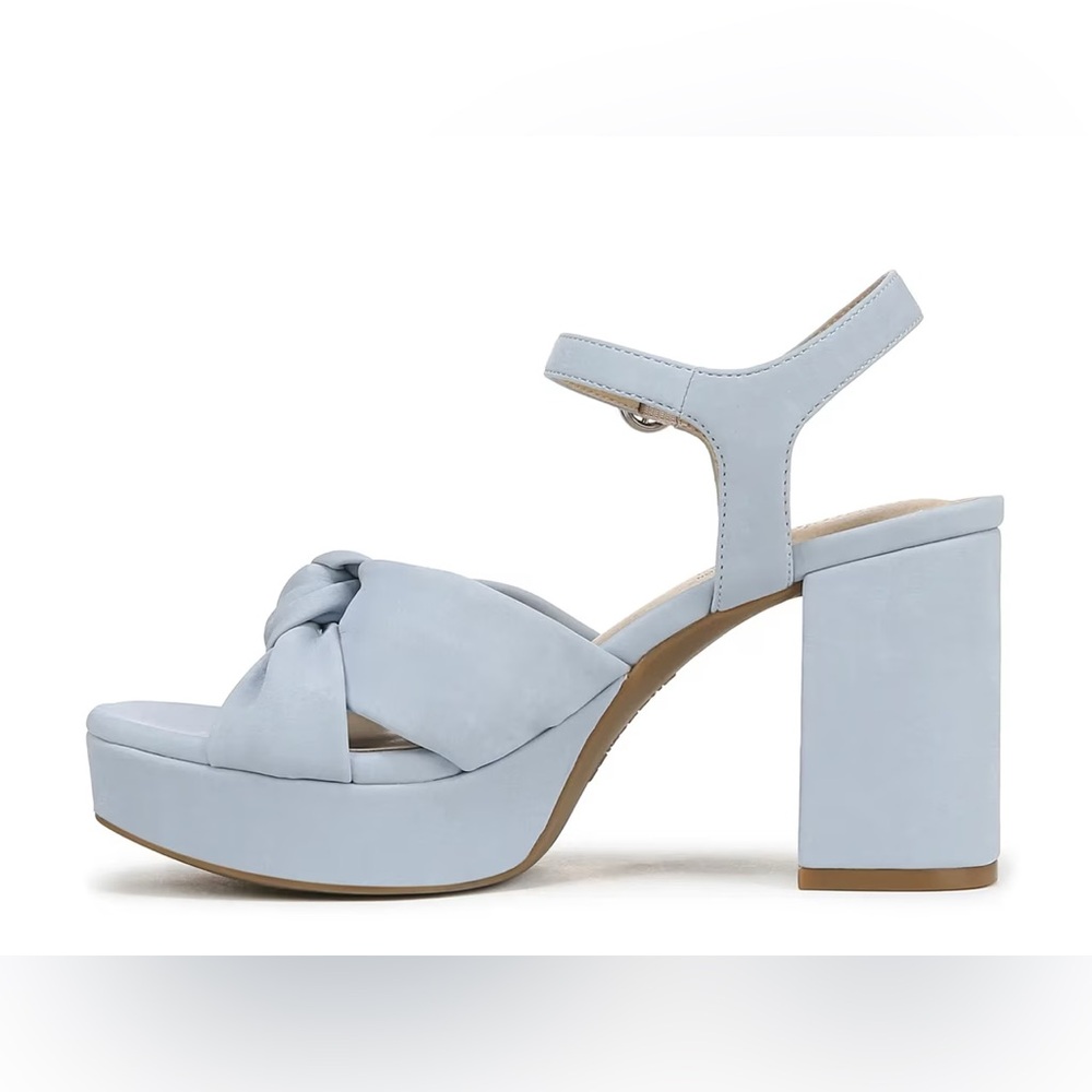 Light Blue Women's Platform Sandals - Picture 3 of 7